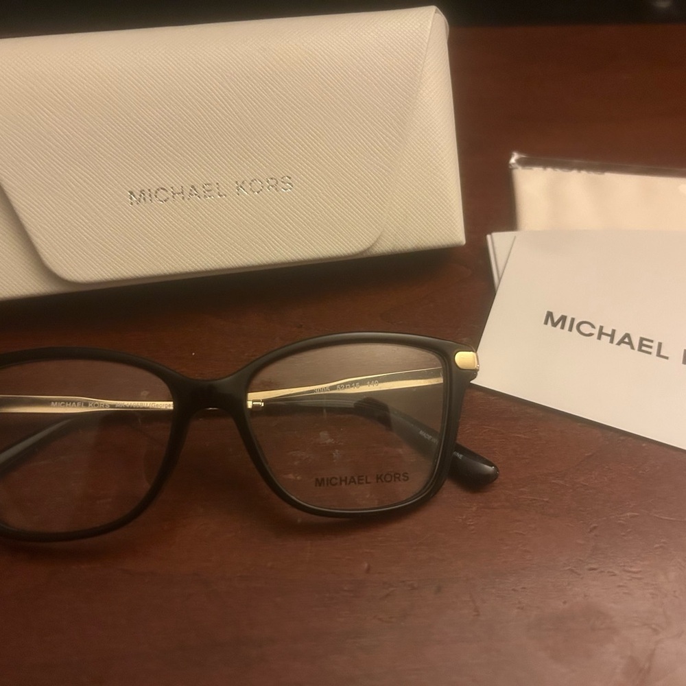 Michael Kors Black and Gold Eyewear